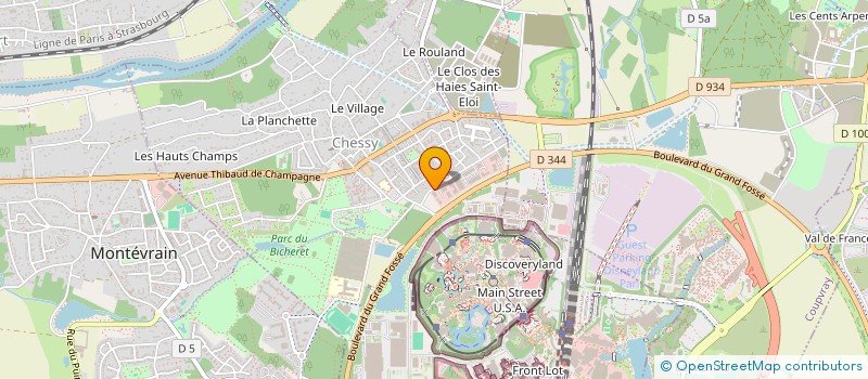 localisation de l'entreprise SCI FLF  CHESSY