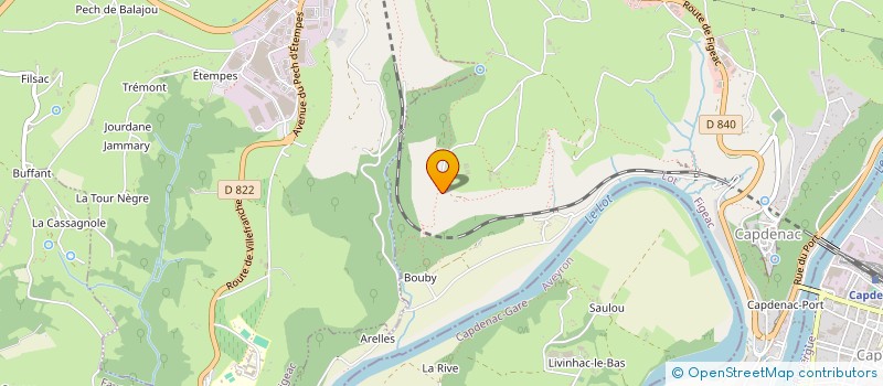 localisation de l'entreprise SCI FLG  CAPDENAC