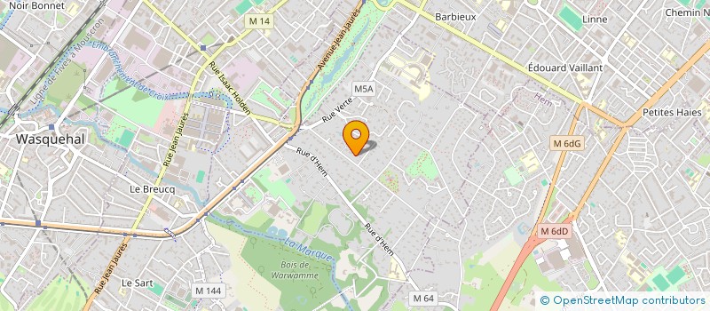 localisation de l'entreprise SCI FLGW à CROIX