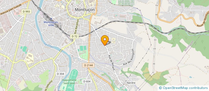localisation de l'entreprise SCI FLIDU à MONTLUCON