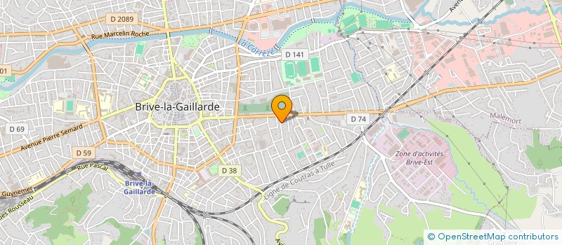 localisation de l'entreprise SCI FLIMMO  BRIVE-LA-GAILLARDE