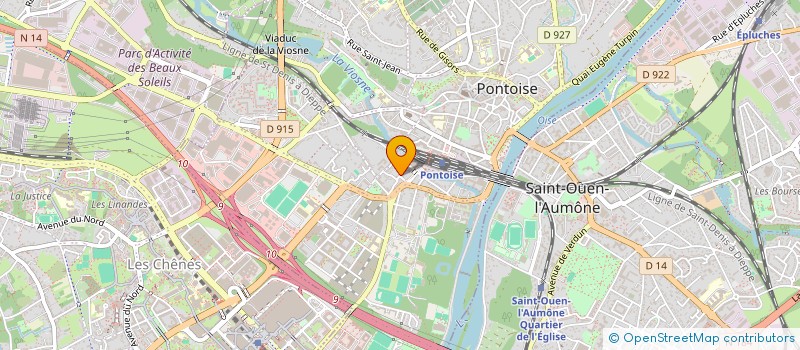 localisation de l'entreprise SCI FLINEA  PONTOISE