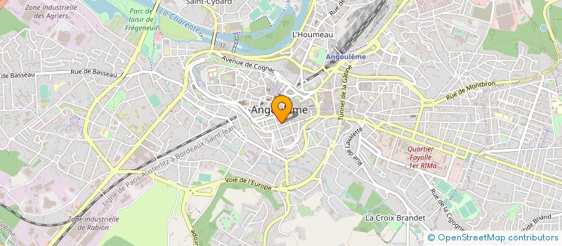 localisation de l'entreprise SCI FLINT-GRIMALDI à ANGOULEME