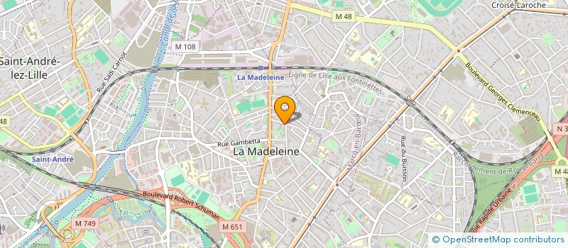 localisation de l'entreprise SCI FLIPO BALY à LA MADELEINE