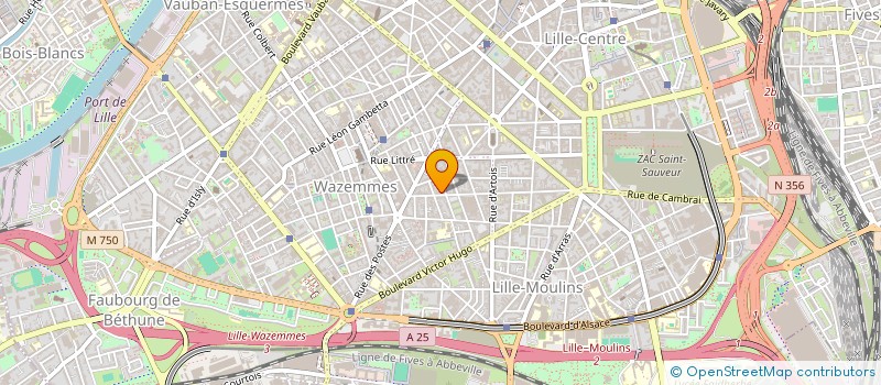 localisation de l'entreprise SCI FLIPO LEBRUN à LILLE
