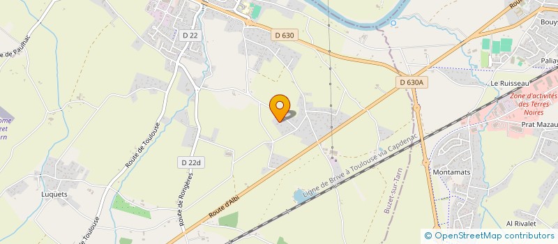 localisation de l'entreprise SCI FLISALIER  BUZET-SUR-TARN