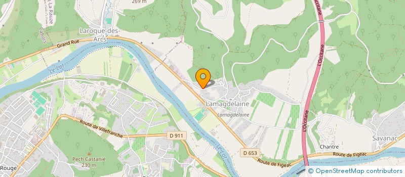 localisation de l'entreprise SCI FLK  LAMAGDELAINE