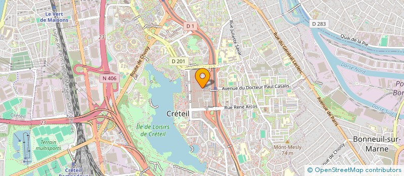 localisation de l'entreprise SCI FLLAJ PHARMA LOGISTICS à CRETEIL