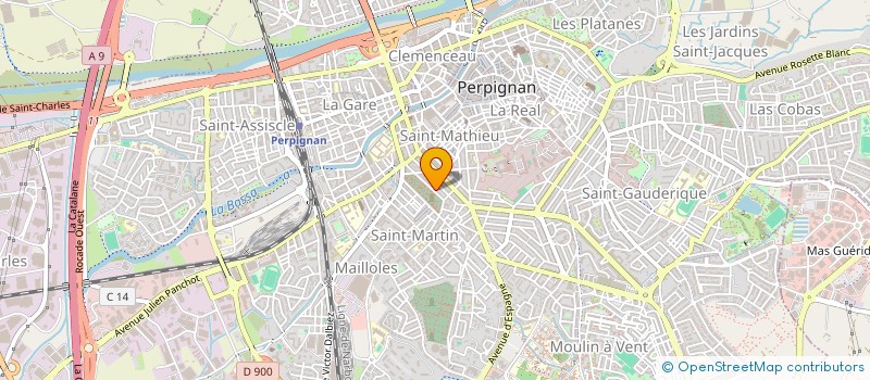 localisation de l'entreprise SCI FLM IMMO  PERPIGNAN