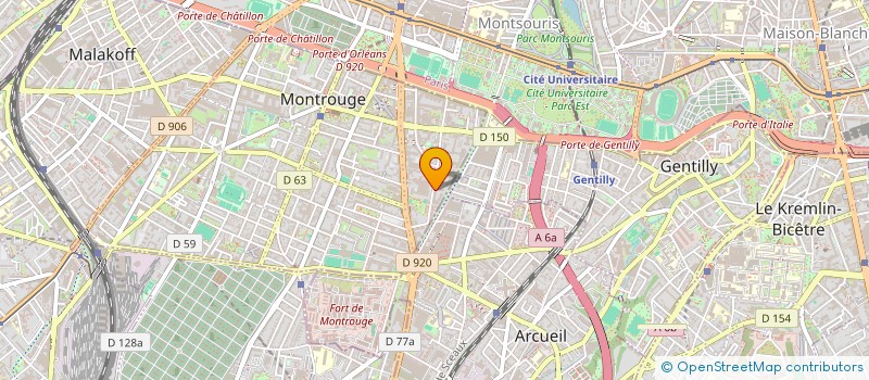 localisation de l'entreprise SCI FLMC  MONTROUGE