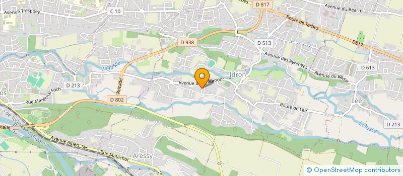 localisation de l'entreprise SCI FLMV  IDRON