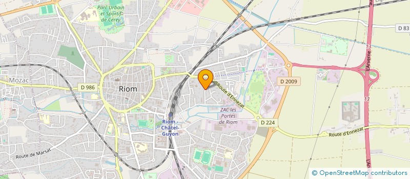 localisation de l'entreprise SCI FLO  RIOM