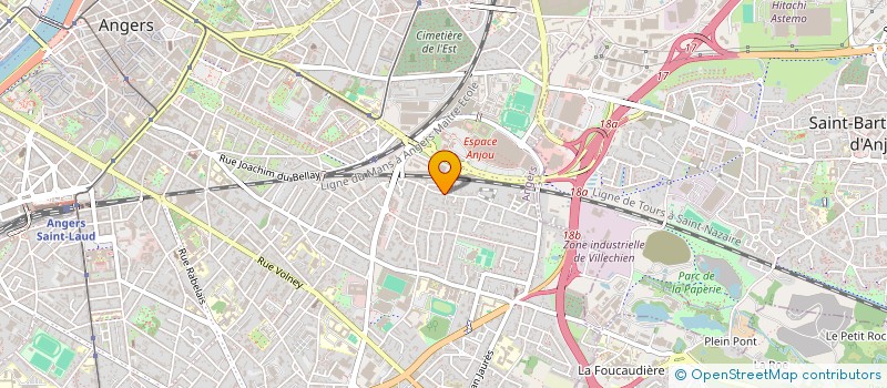 localisation de l'entreprise SCI FLO à ANGERS