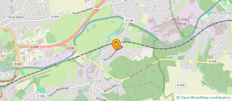 localisation de l'entreprise SCI FLO  ROUSIES