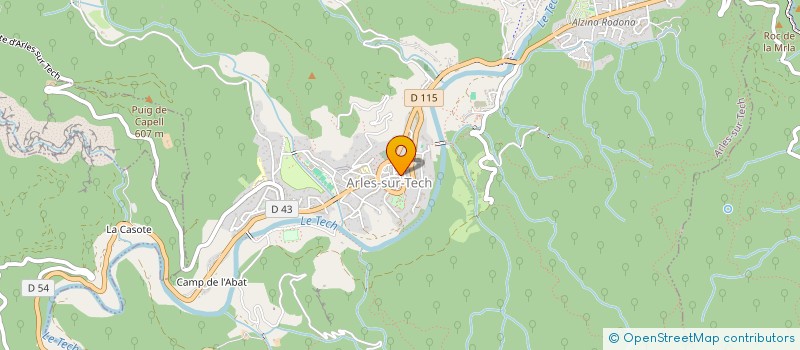 localisation de l'entreprise SCI FLO DE VI  ARLES-SUR-TECH