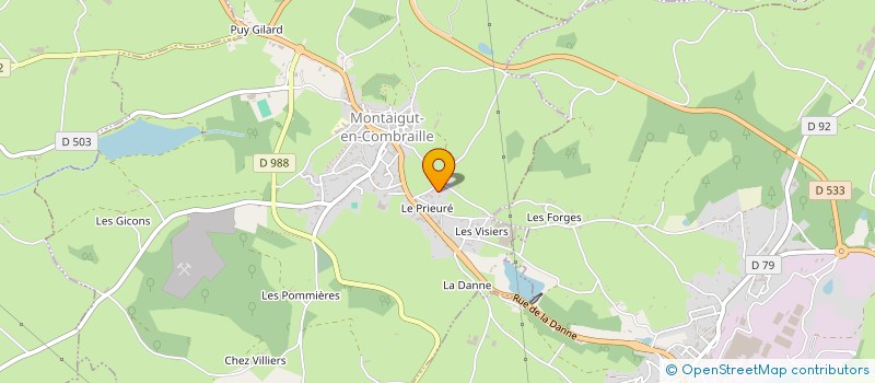 localisation de l'entreprise SCI FLOANAIS  MONTAIGUT-EN-COMBRAILLE