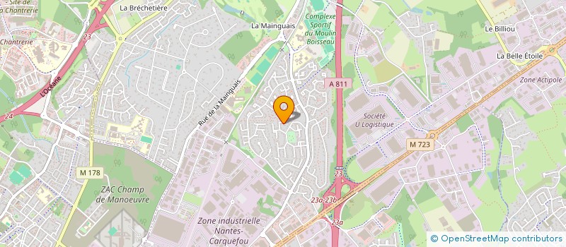 localisation de l'entreprise SCI FLOANE  CARQUEFOU