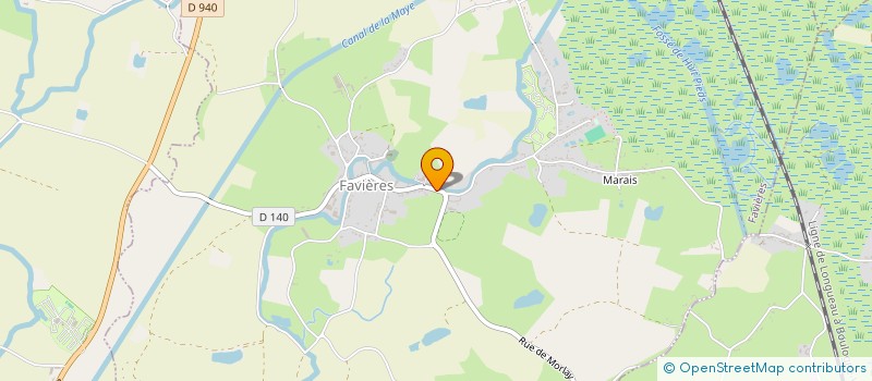 localisation de l'entreprise SCI FLOBEN  FAVIERES