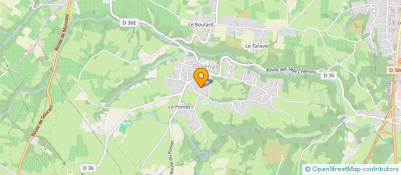 localisation de l'entreprise SCI FLOBERT CPR 2015  ORLIENAS