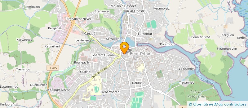 localisation de l'entreprise SCI FLOCH BACHOFFER  PONT-L'ABBE