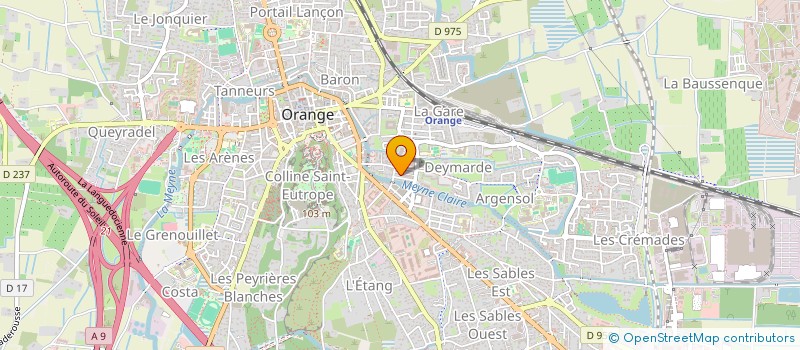 localisation de l'entreprise SCI FLOCON  ORANGE