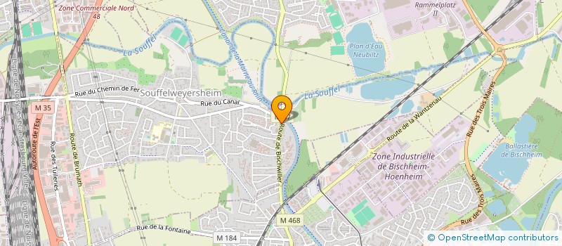 localisation de l'entreprise SCI FLOCON  SOUFFELWEYERSHEIM