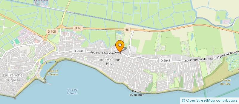 localisation de l'entreprise SCI FLOCRY à LA TRANCHE-SUR-MER