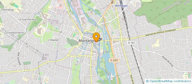 localisation de l'entreprise SCI FLOFOR GUDIN à MONTARGIS