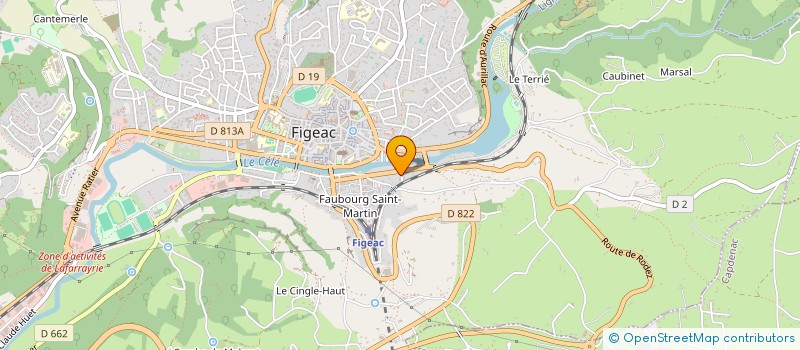 localisation de l'entreprise SCI FLOGAWI  FIGEAC