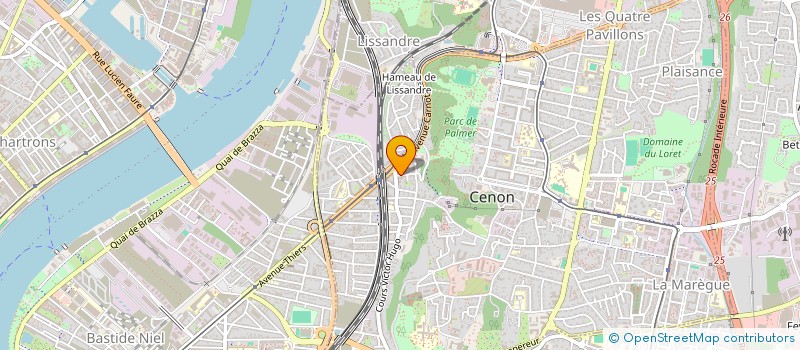 localisation de l'entreprise SCI FLOIRAC 33  CENON