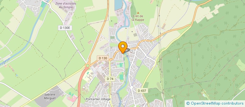 localisation de l'entreprise SCI FLOJAC  DOUBS