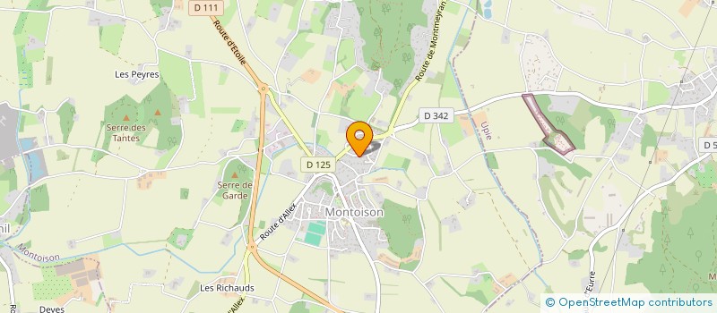 localisation de l'entreprise SCI FLOJER  MONTOISON