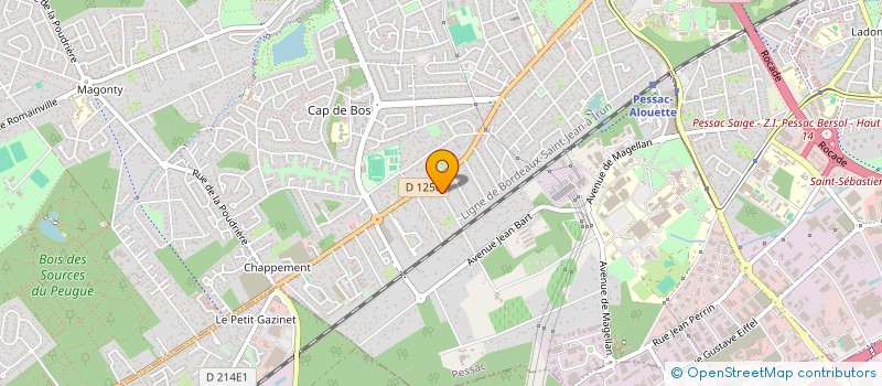 localisation de l'entreprise SCI FLOJER  PESSAC