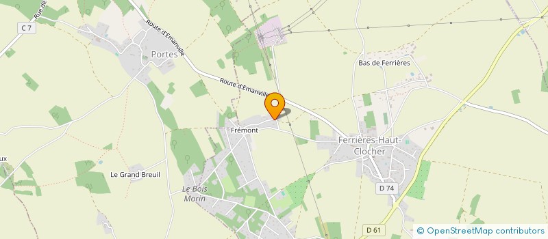 localisation de l'entreprise SCI FLOJOLOMAX  FERRIERES-HAUT-CLOCHER