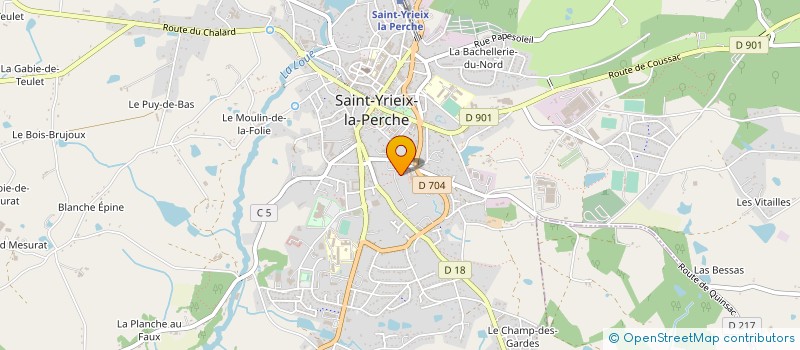 localisation de l'entreprise SCI FLOJP à SAINT-YRIEIX-LA-PERCHE