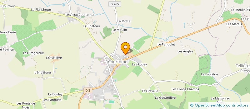 localisation de l'entreprise SCI FLOMA à COURTOMER