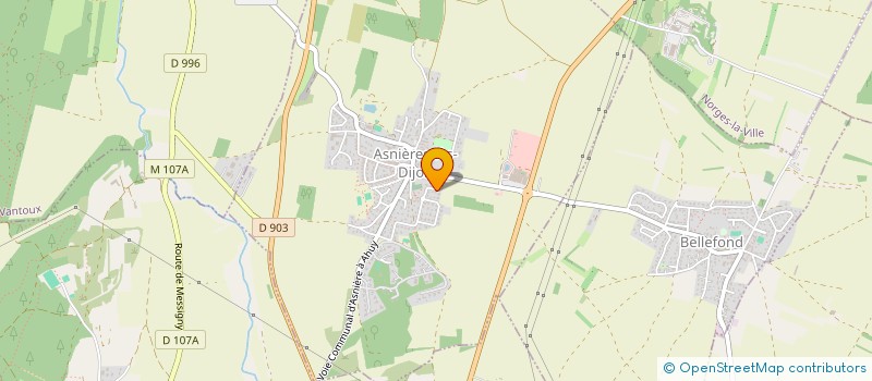 localisation de l'entreprise SCI FLOMANU  ASNIERES-LES-DIJON