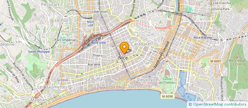 localisation de l'entreprise SCI FLOMAR à NICE