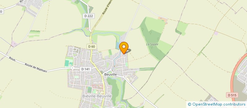 localisation de l'entreprise SCI FLOMELPAU  BIEVILLE-BEUVILLE