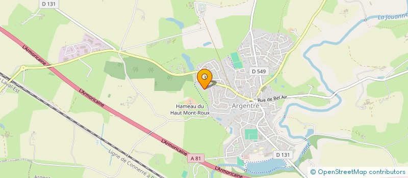 localisation de l'entreprise SCI FLOMIC  ARGENTRE