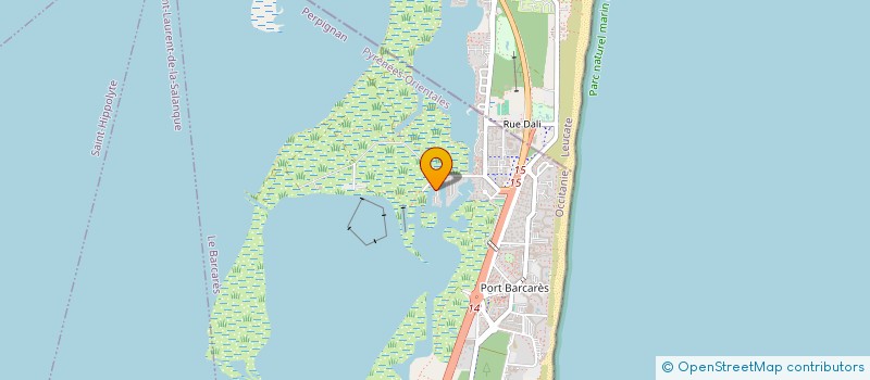 localisation de l'entreprise SCI FLOOD  LE BARCARES