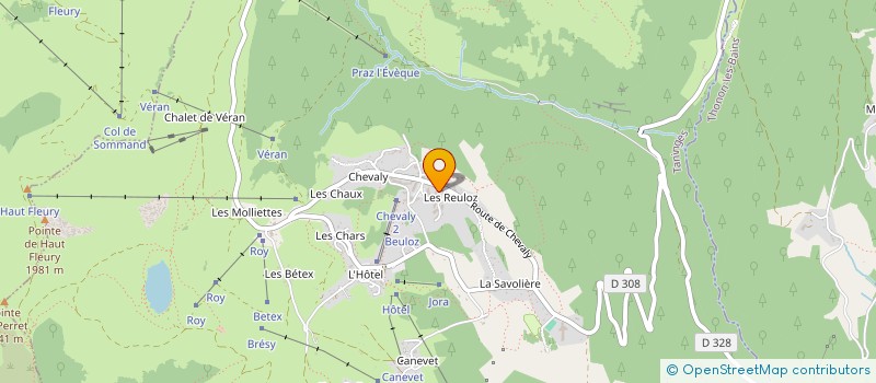 localisation de l'entreprise SCI FLOPRAZ  TANINGES