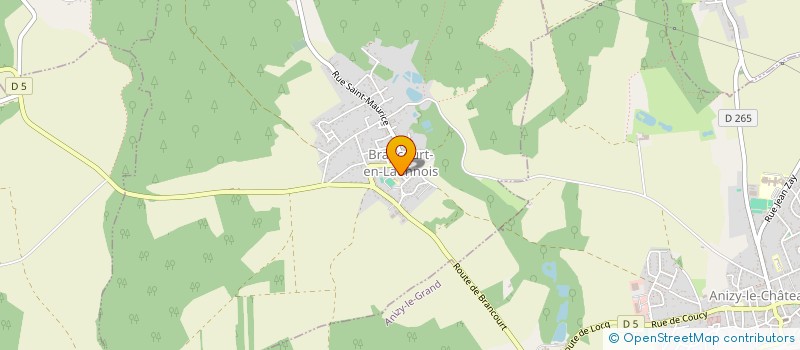 localisation de l'entreprise SCI FLOQUET à BRANCOURT-EN-LAONNOIS