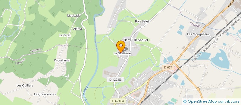 localisation de l'entreprise SCI FLOR  COUTRAS