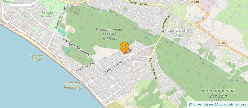 localisation de l'entreprise SCI FLOR DE CANA  SAINT-JEAN-DE-MONTS