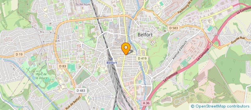 localisation de l'entreprise SCI FLORA 3  BELFORT