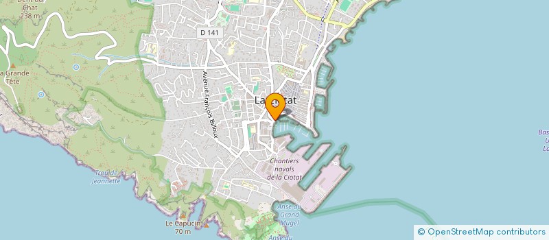 localisation de l'entreprise SCI FLORA à LA CIOTAT