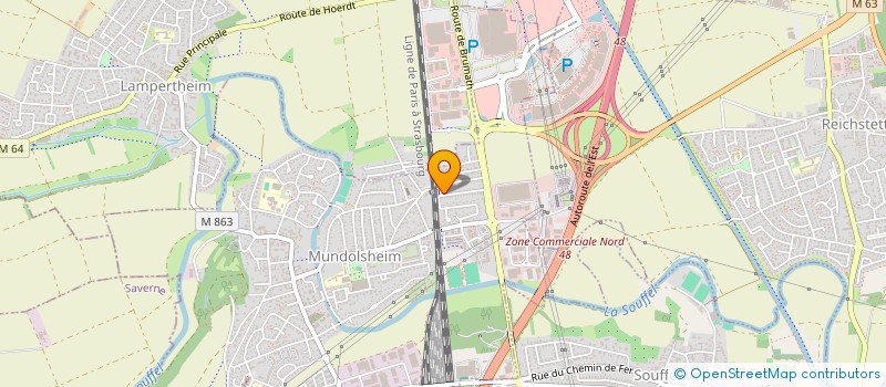 localisation de l'entreprise SCI FLORA  MUNDOLSHEIM