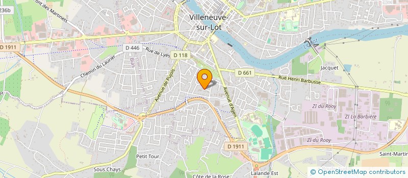 localisation de l'entreprise SCI FLORA  VILLENEUVE-SUR-LOT