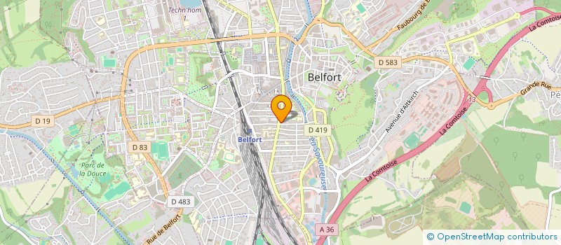 localisation de l'entreprise SCI FLORA à BELFORT